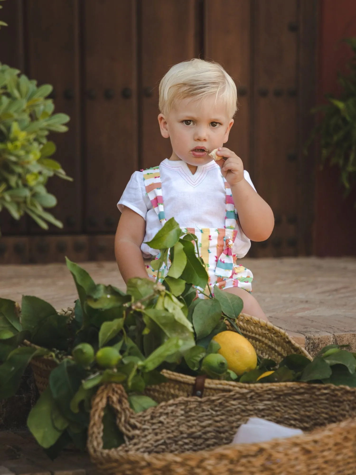 Frog and blouse set Multicolored collection by José Varón