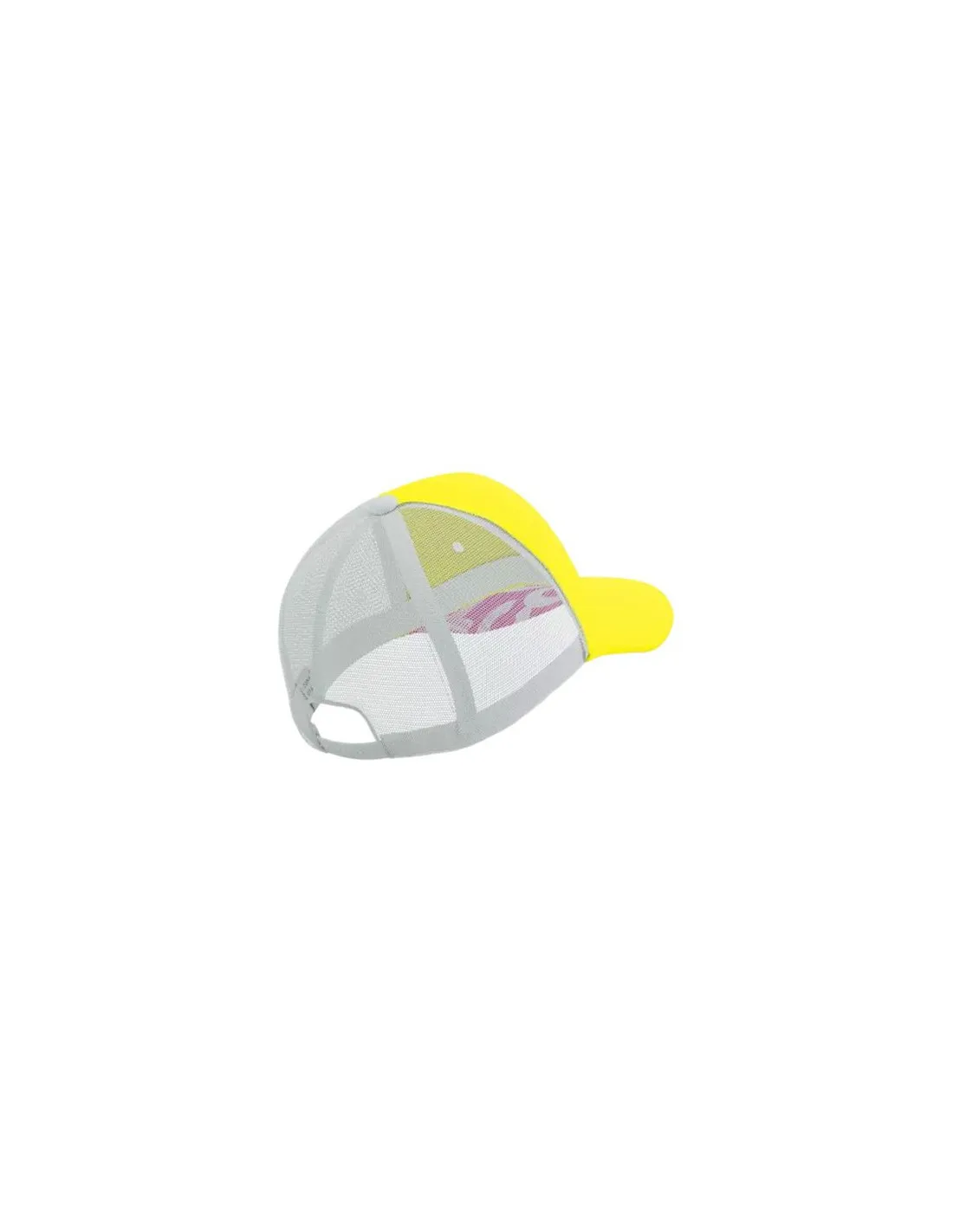 Gorra de Running Compressport Trucker Blanco/Amarillo