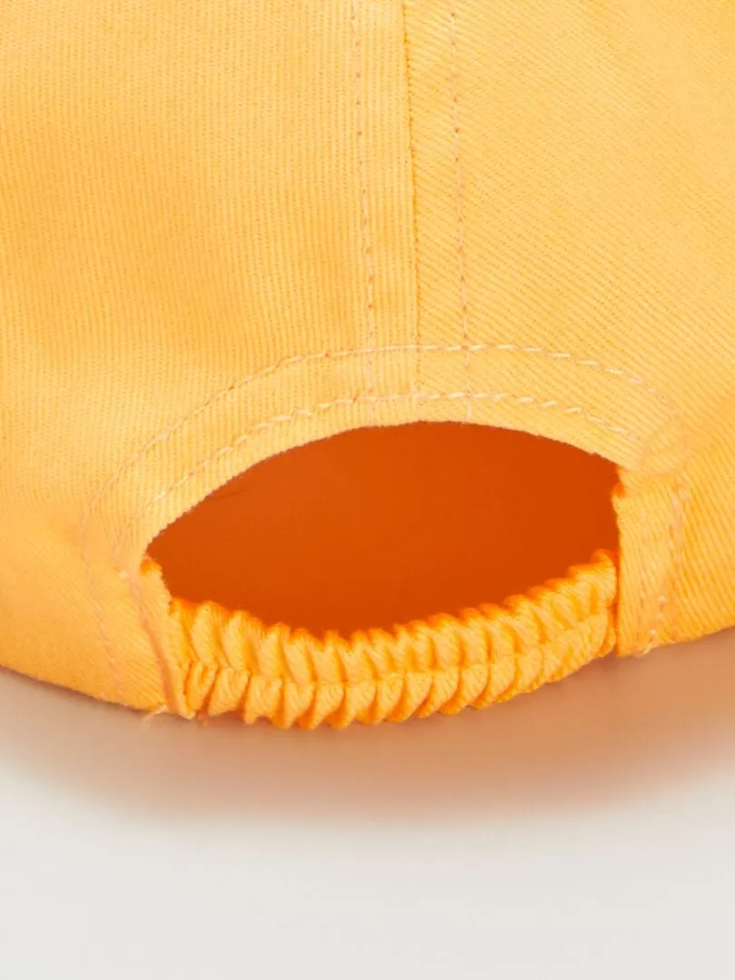 Gorra de tela estampada - NARANJA