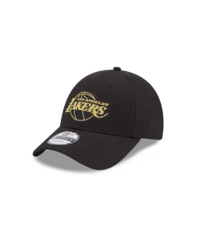 Gorra New Era Metallic Badge 9FORTY LA Lakers Black Hombre