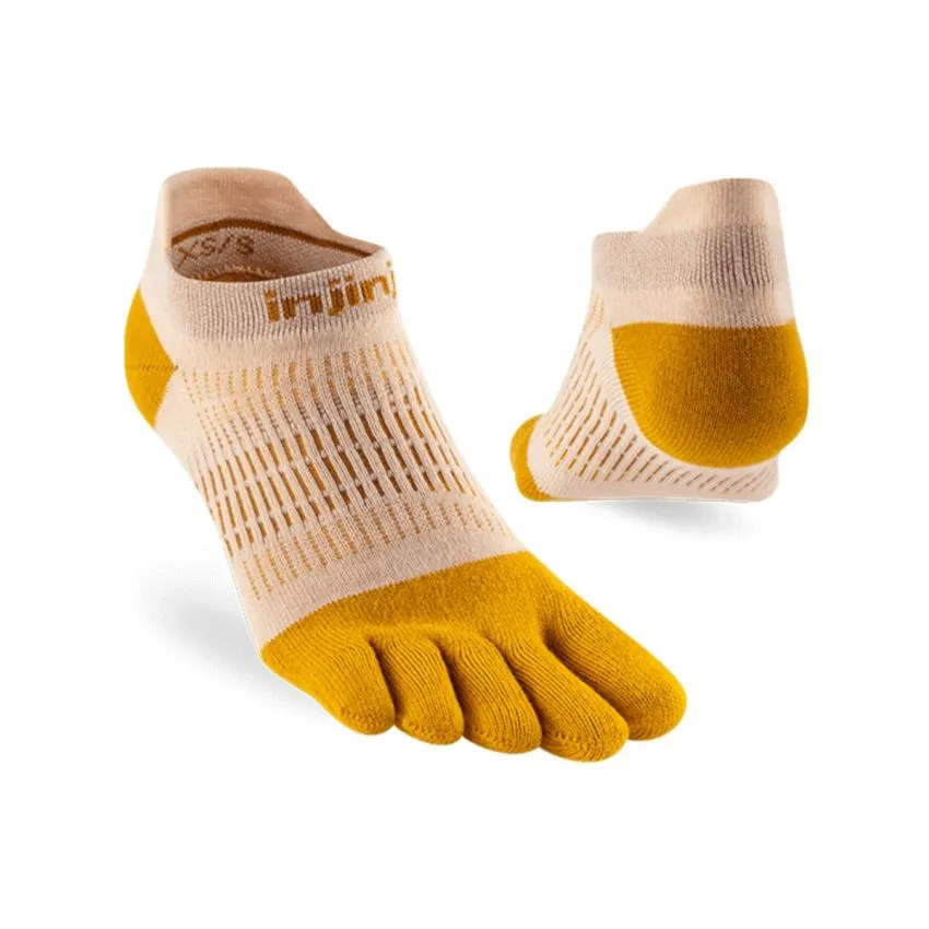 Injinji Mujer Calcetines Run Light Weight No-show Amarillo 