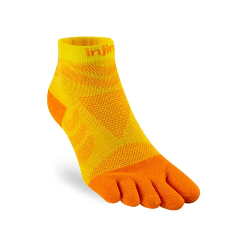 Injinji Mujer Calcetines Ultra Run Midweight Mini Crew Amarillo 