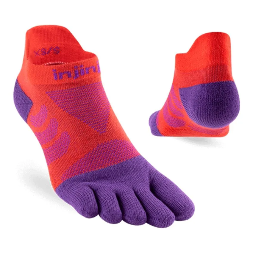 Injinji Mujer Calcetines Ultra Run No-show Rojo 