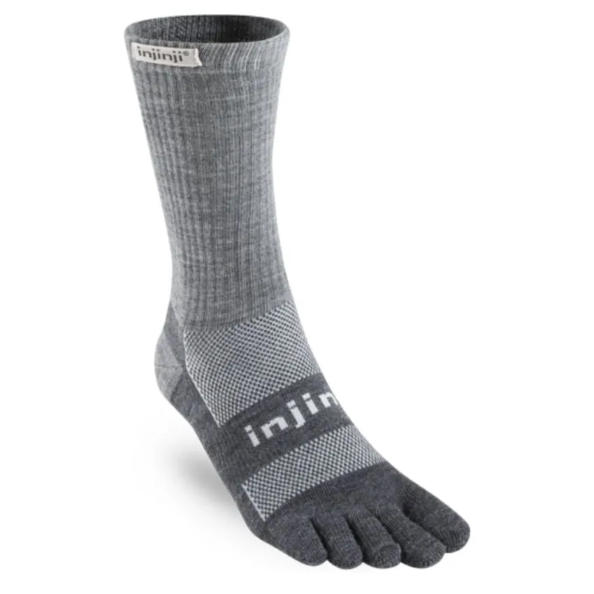 Injinji Unisex Calcetines Outdoor Midweight Crew NuWool Negro 