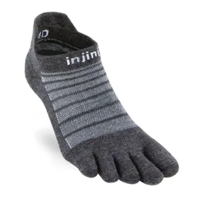 Injinji Unisex Calcetines Run Lightweight No Show Nuwool Gris 