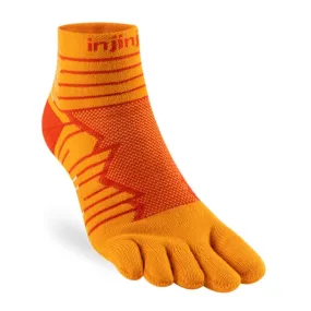 Injinji Unisex Calcetines Run Technical Mini Crew Naranja 