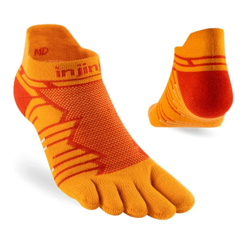 Injinji Unisex Calcetines Ultra Run Mid Weight No-show Naranja 