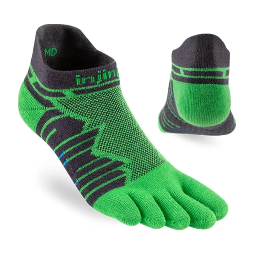 Injinji Unisex Calcetines Ultra Run Mid Weight No-show Verde 