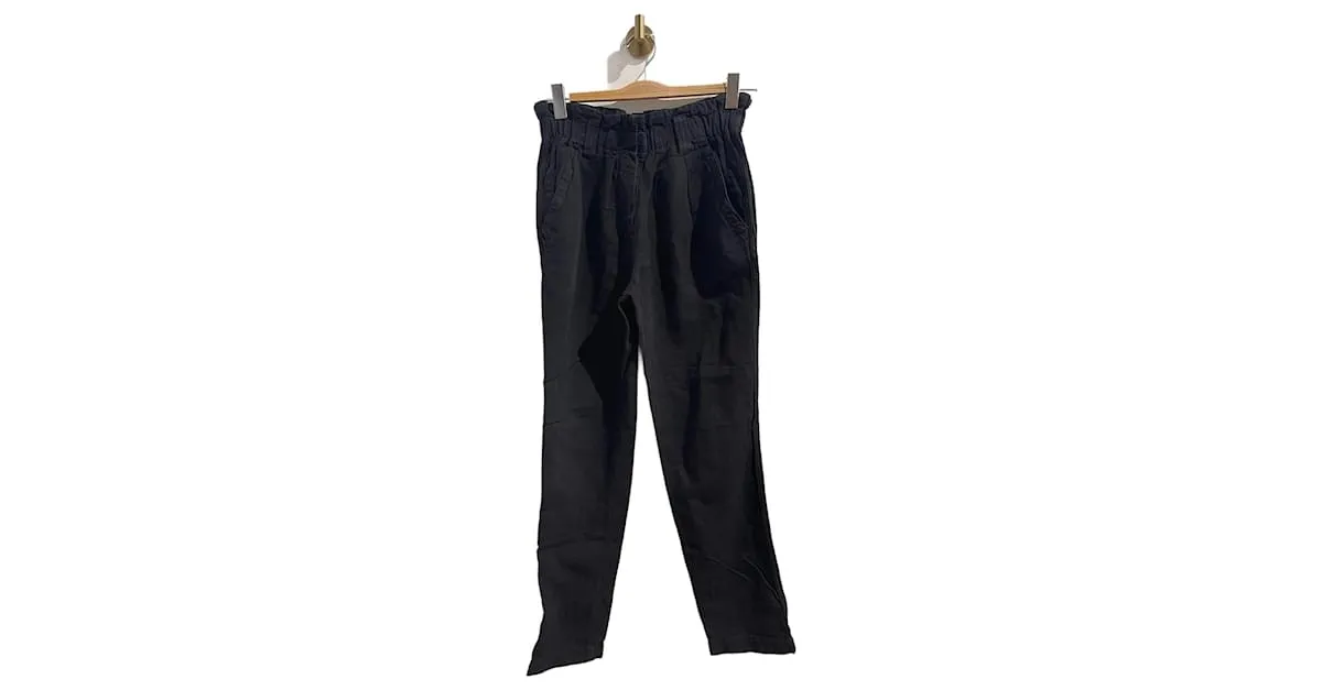 ISABEL MARANT ETOILE Pantalón T.Algodón S Internacional Negro 