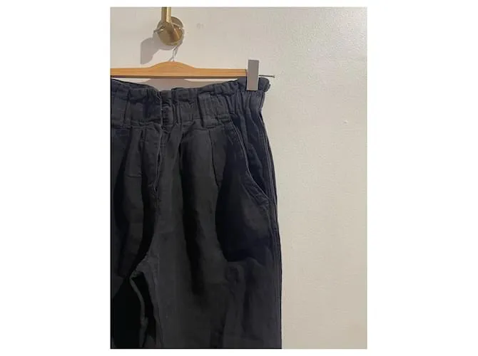 ISABEL MARANT ETOILE Pantalón T.Algodón S Internacional Negro 