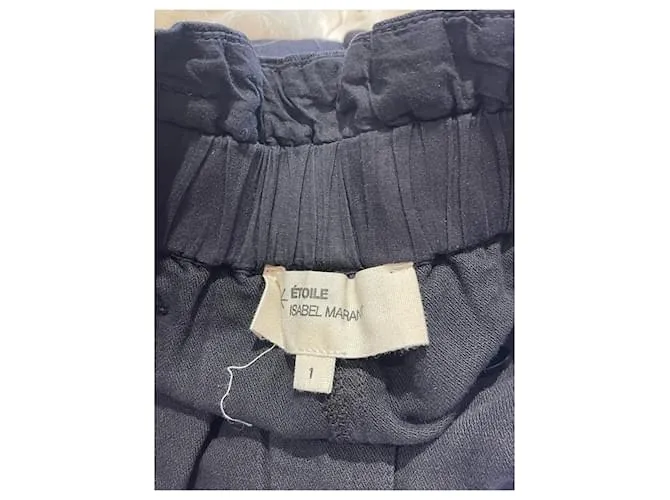 ISABEL MARANT ETOILE Pantalón T.Algodón S Internacional Negro 