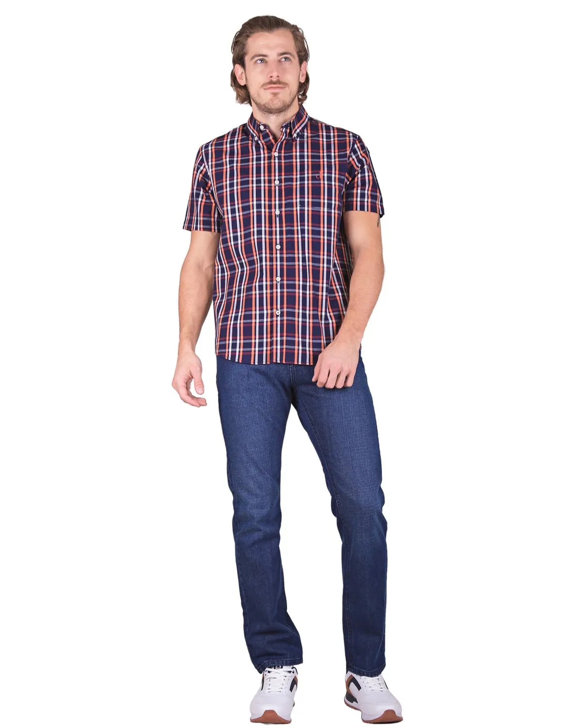 Jeans Hombre Básico Recto Azul Stfashion 51003601