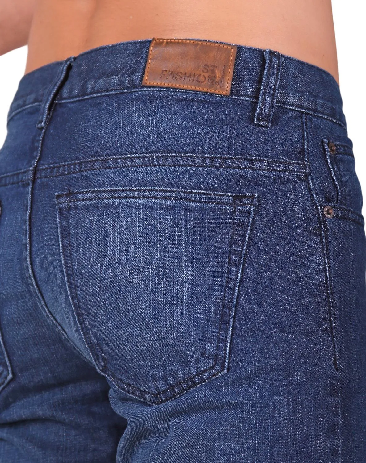 Jeans Hombre Básico Recto Azul Stfashion 51003601