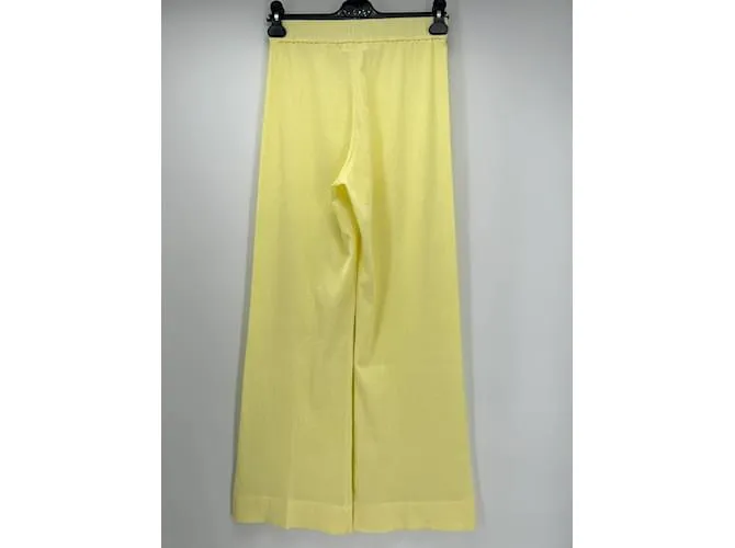 JIL SANDER Pantalón T.fr 36 Algodón Amarillo 