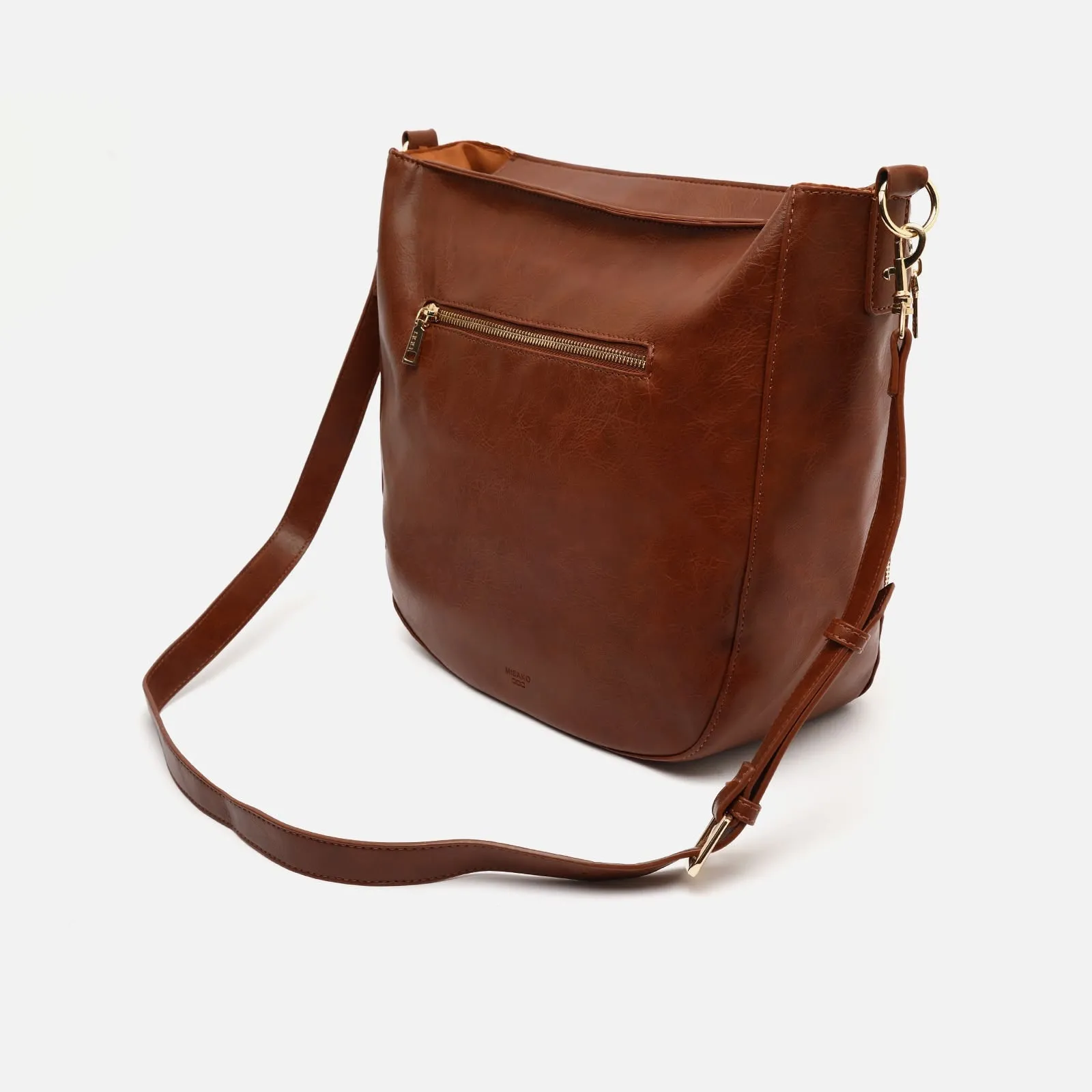 Jitan bolso hobo grande con asa bandolera extraíble y detalles metálicos