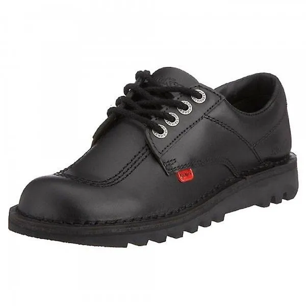 Kickers zapatos casuales negros cuero Kick Lo