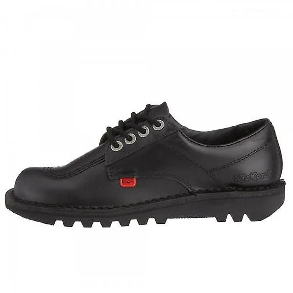 Kickers zapatos casuales negros cuero Kick Lo