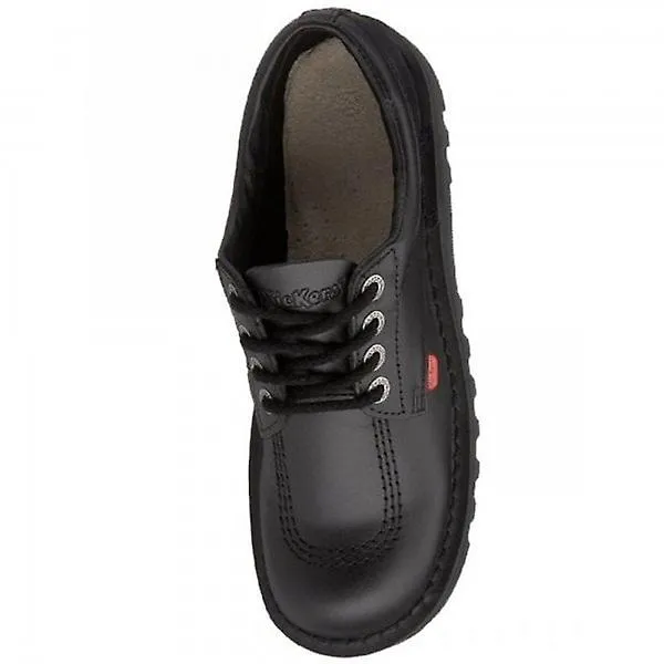 Kickers zapatos casuales negros cuero Kick Lo