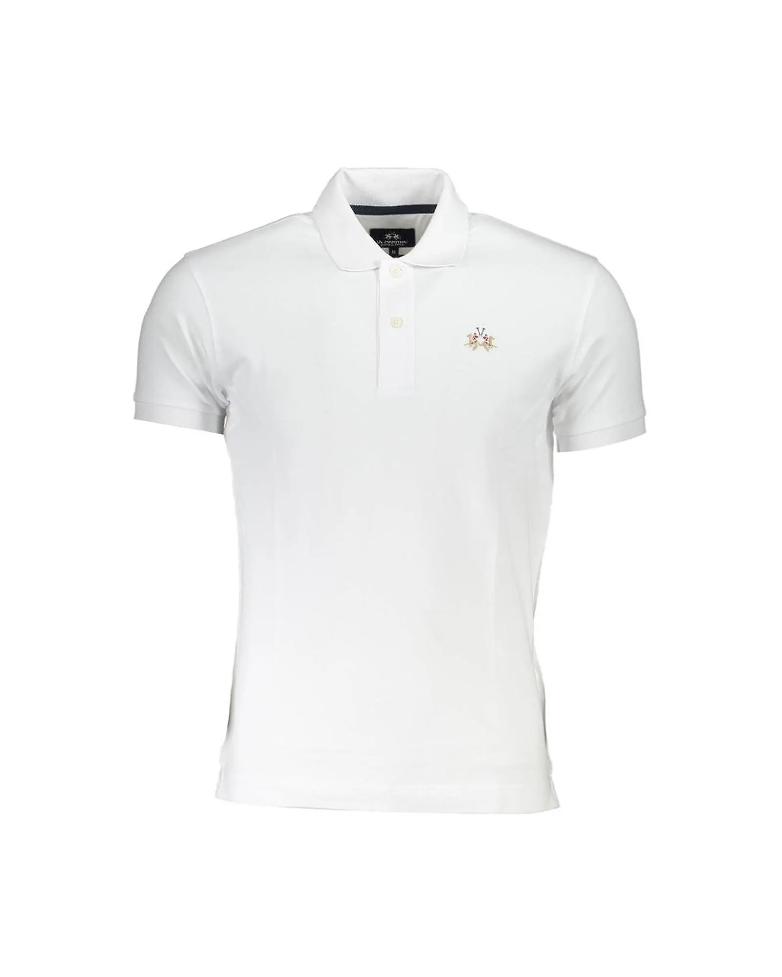 La Martina Slim Fit Polo Shirt with Contrast Details and Embroidery