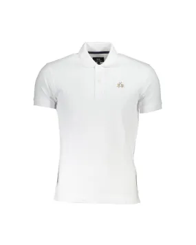 La Martina Slim Fit Polo Shirt with Contrast Details and Embroidery