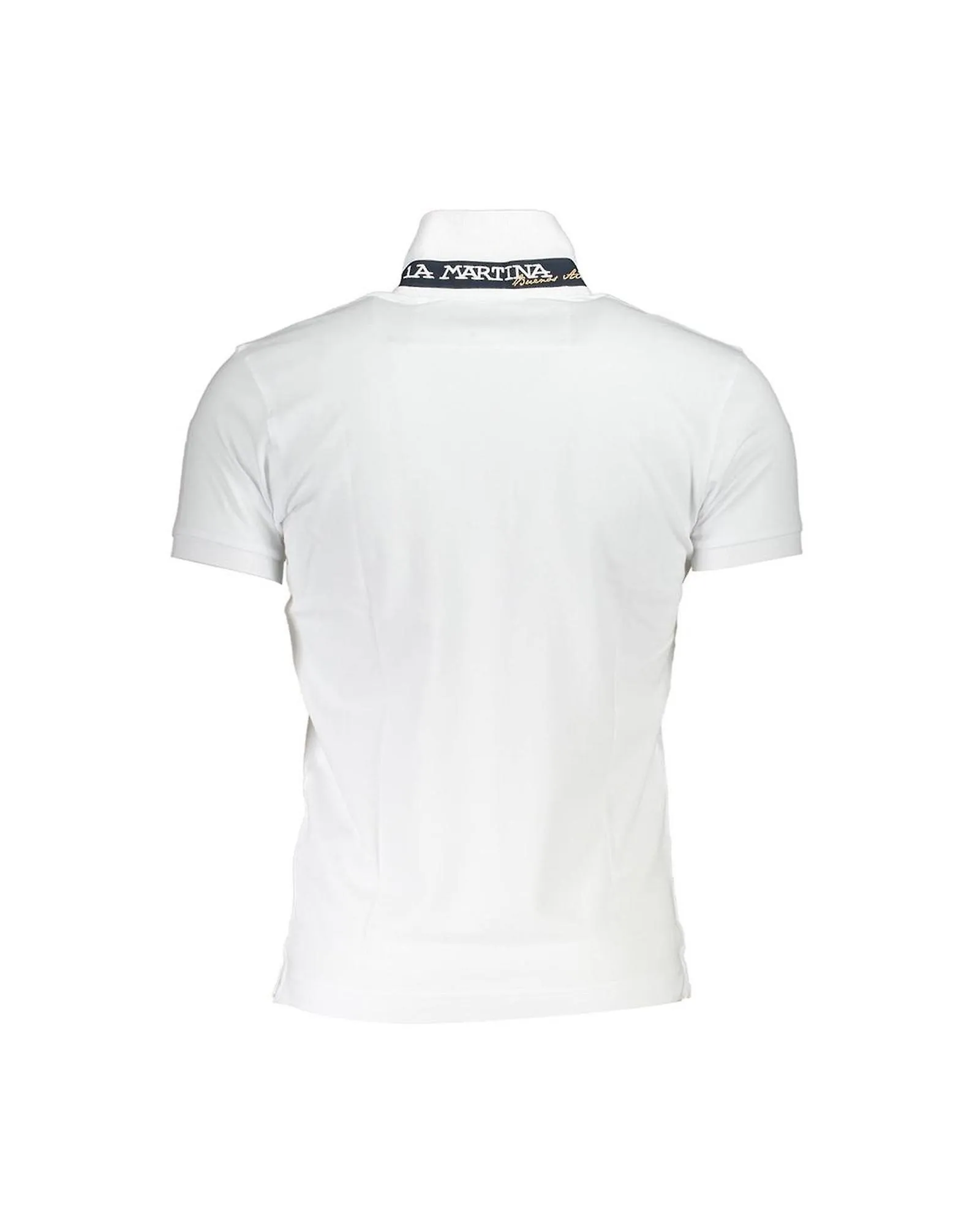 La Martina Slim Fit Polo Shirt with Contrast Details and Embroidery