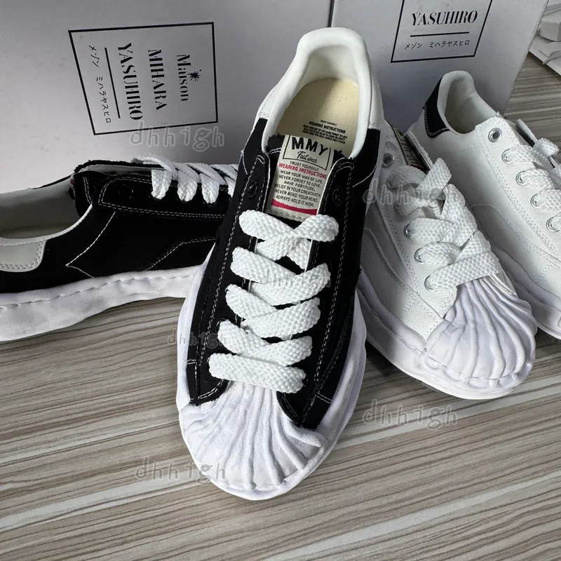 Maison Mmy Mihara Yasuhiro Diseñador zapatos zapatos casuales Run Walk Walk Trainer Luxury Canvas Men Womens Mmy Outdoors Tennis