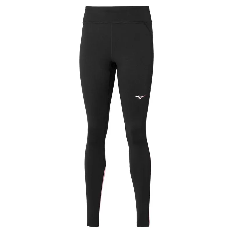 Mallas térmicas de running para mujer Mizuno Warmalite Tight (Black/Sangria Sunset)