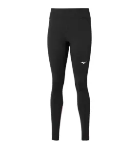 Mallas térmicas de running para mujer Mizuno Warmalite Tight (Black/Sangria Sunset)