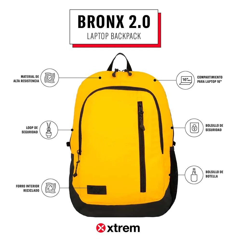 Mochila Notebook Xtrem Bronx 2.0 5XT Amarillo 16"