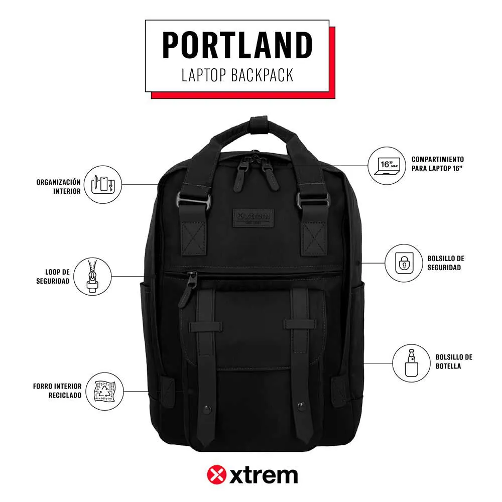 Mochila Notebook Xtrem Portland 5XT Negro 16"