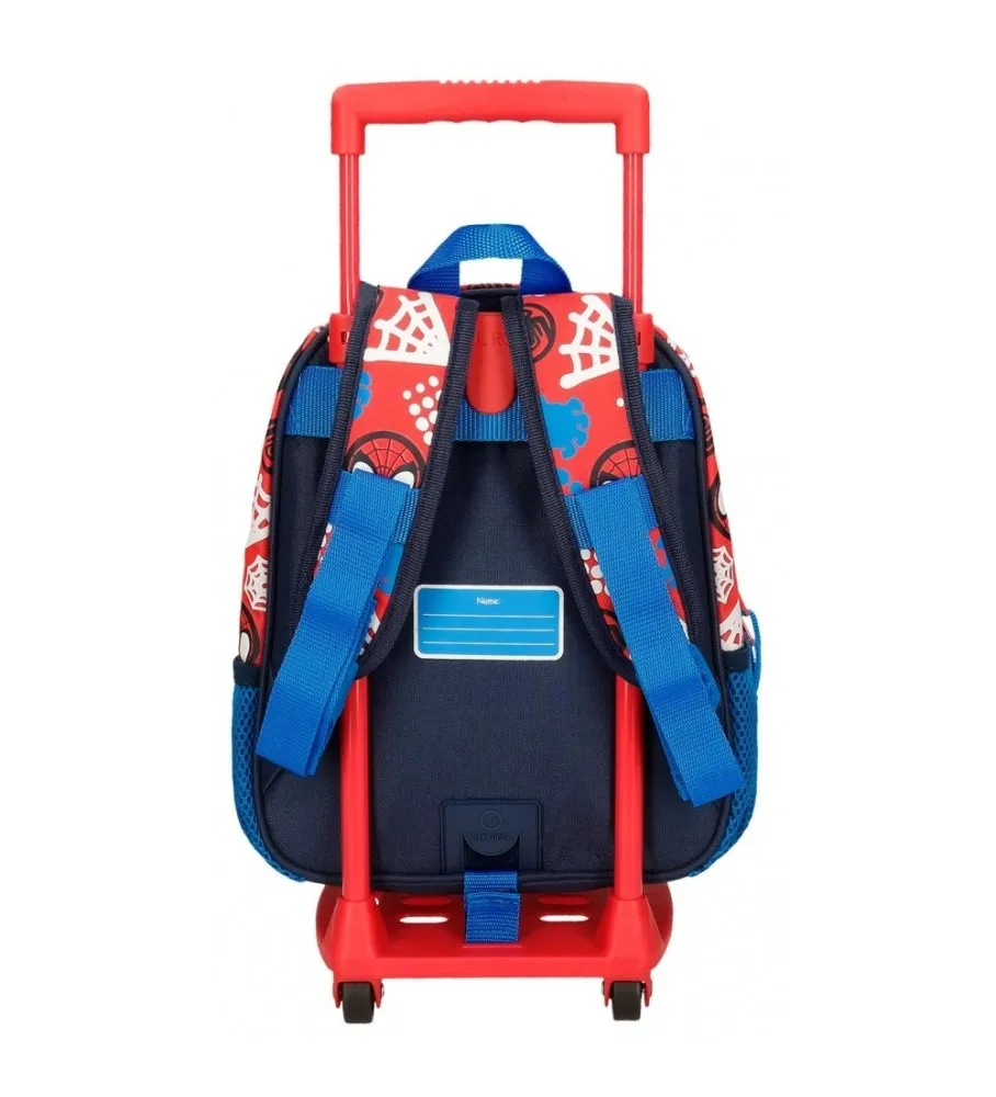 Mochila Spidey and friends Preescolar 28cm con carro rojo