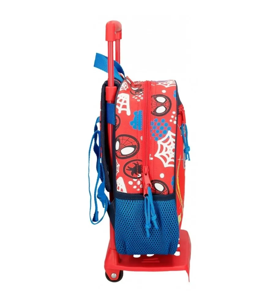 Mochila Spidey and friends Preescolar 28cm con carro rojo