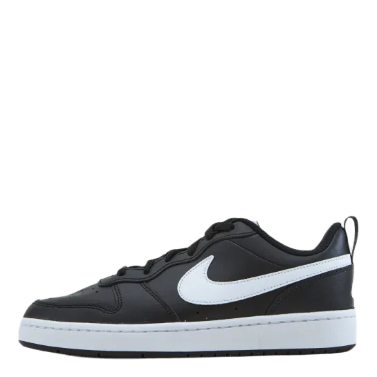 Nike Court Borough Low 2 Big Kids' Shoes BLACK/WHITE