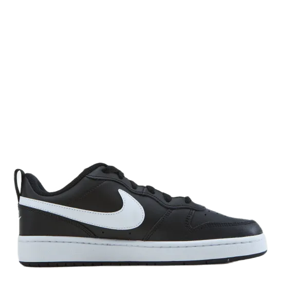 Nike Court Borough Low 2 Big Kids' Shoes BLACK/WHITE