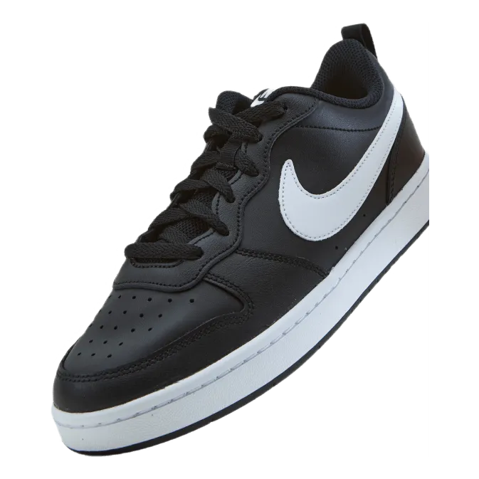 Nike Court Borough Low 2 Big Kids' Shoes BLACK/WHITE