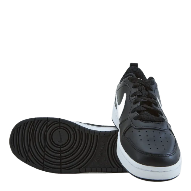 Nike Court Borough Low 2 Big Kids' Shoes BLACK/WHITE