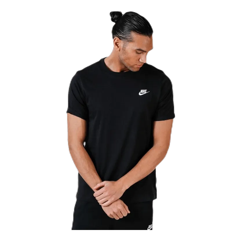 Nike Sportswear Club Men's T-Shirt BLACK/WHITE