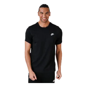 Nike Sportswear Club Men's T-Shirt BLACK/WHITE