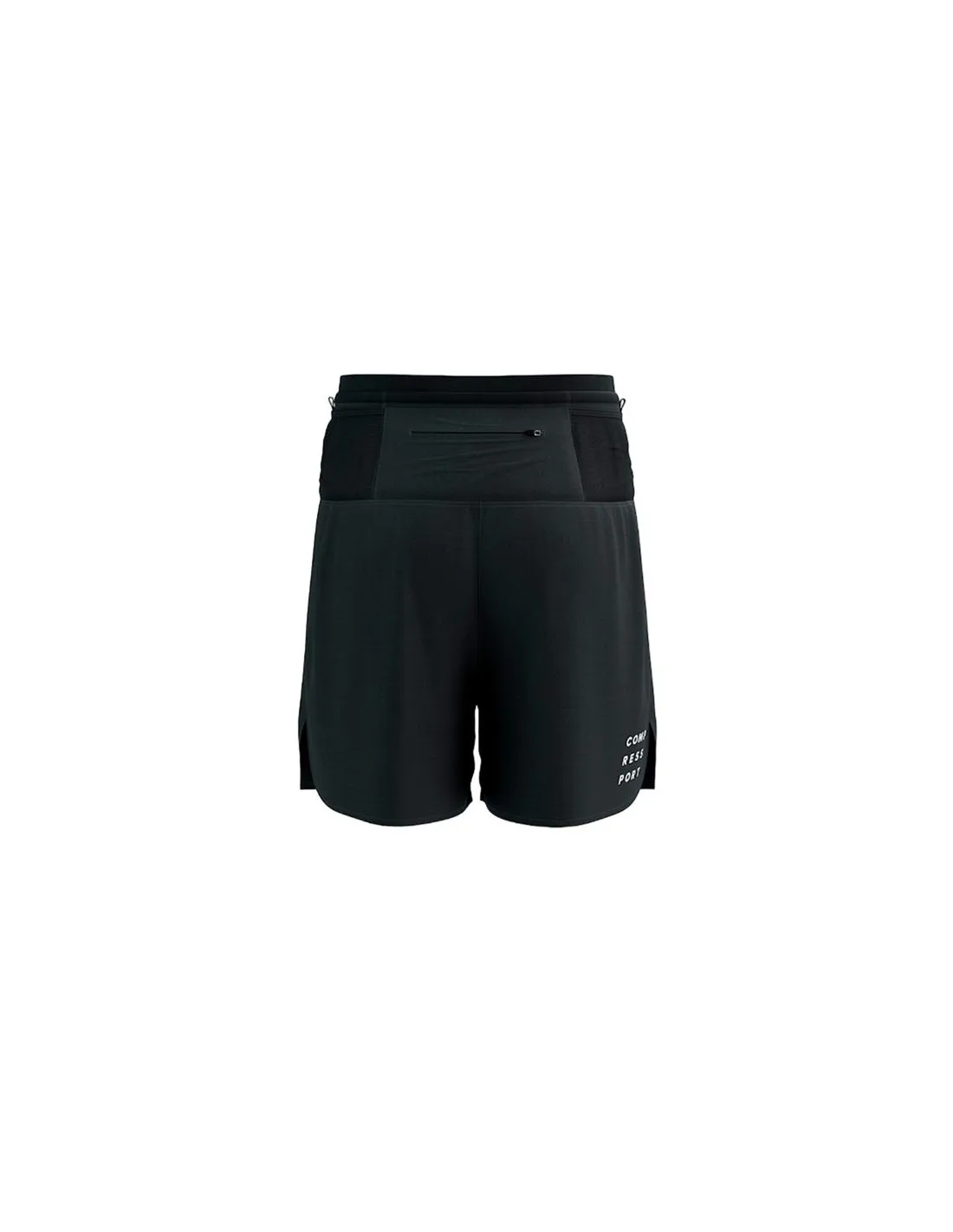 Pantalones de Trail Compressport Racing 2-In-1 Hombre Negro