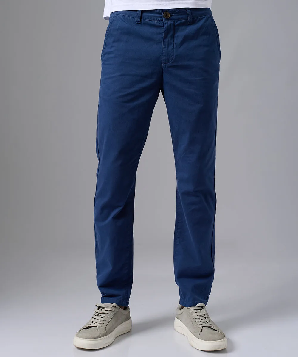 PANTALÓN DRILL SLIM FIT AZUL PV25