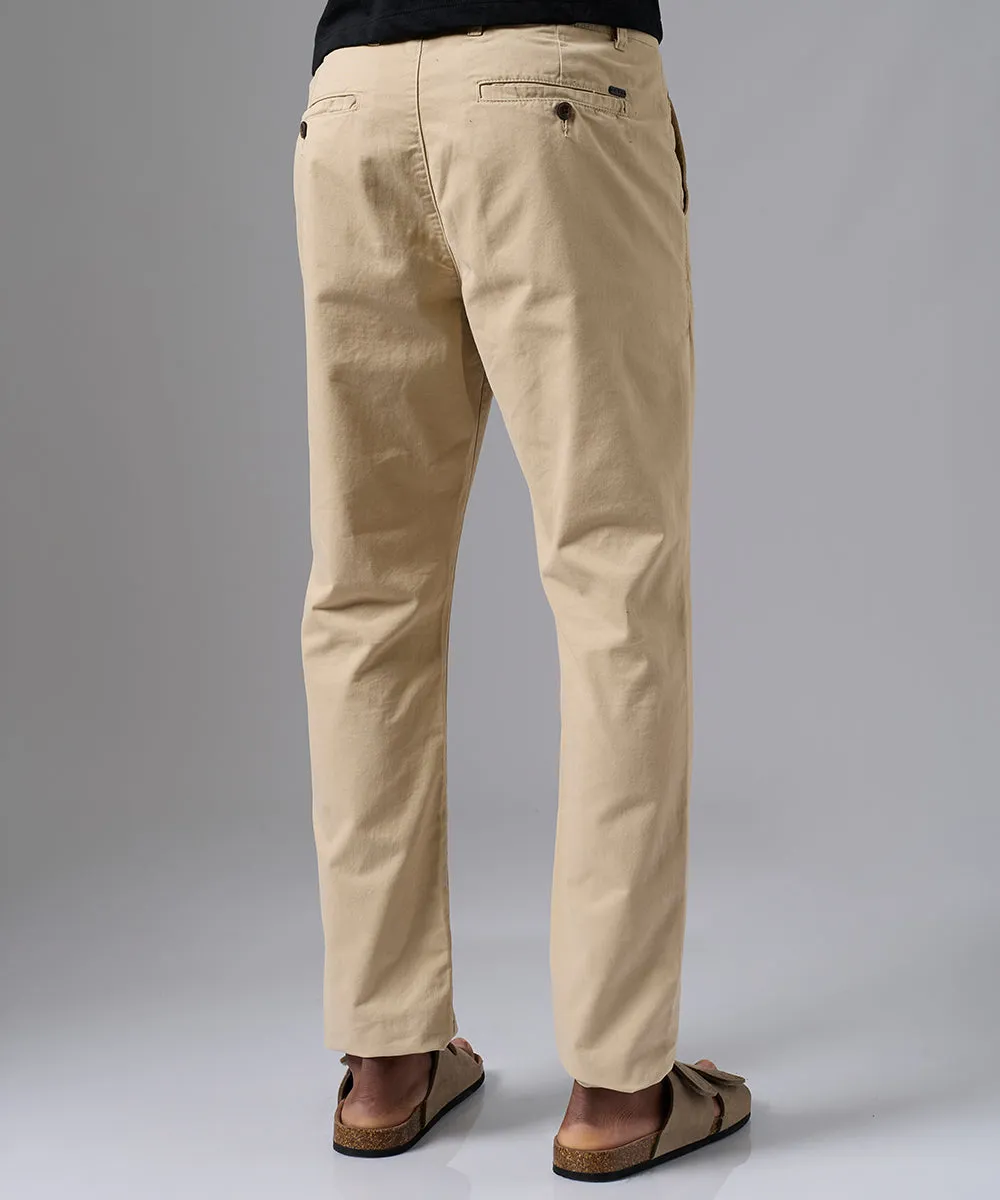 PANTALÓN DRILL SLIM FIT BEIGE PV25