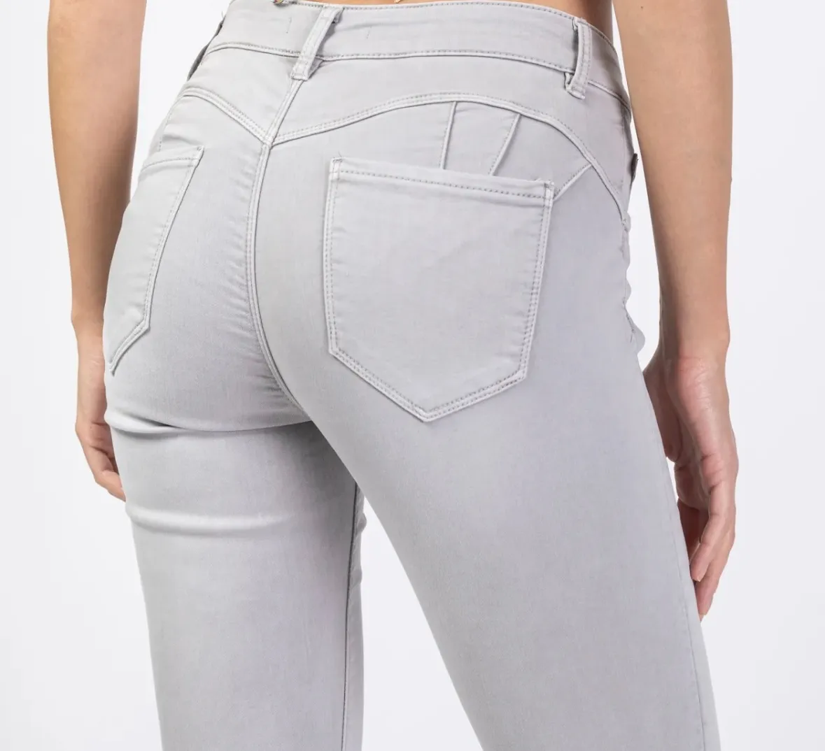 Pantalón Pitillo PUSH UP – Gris