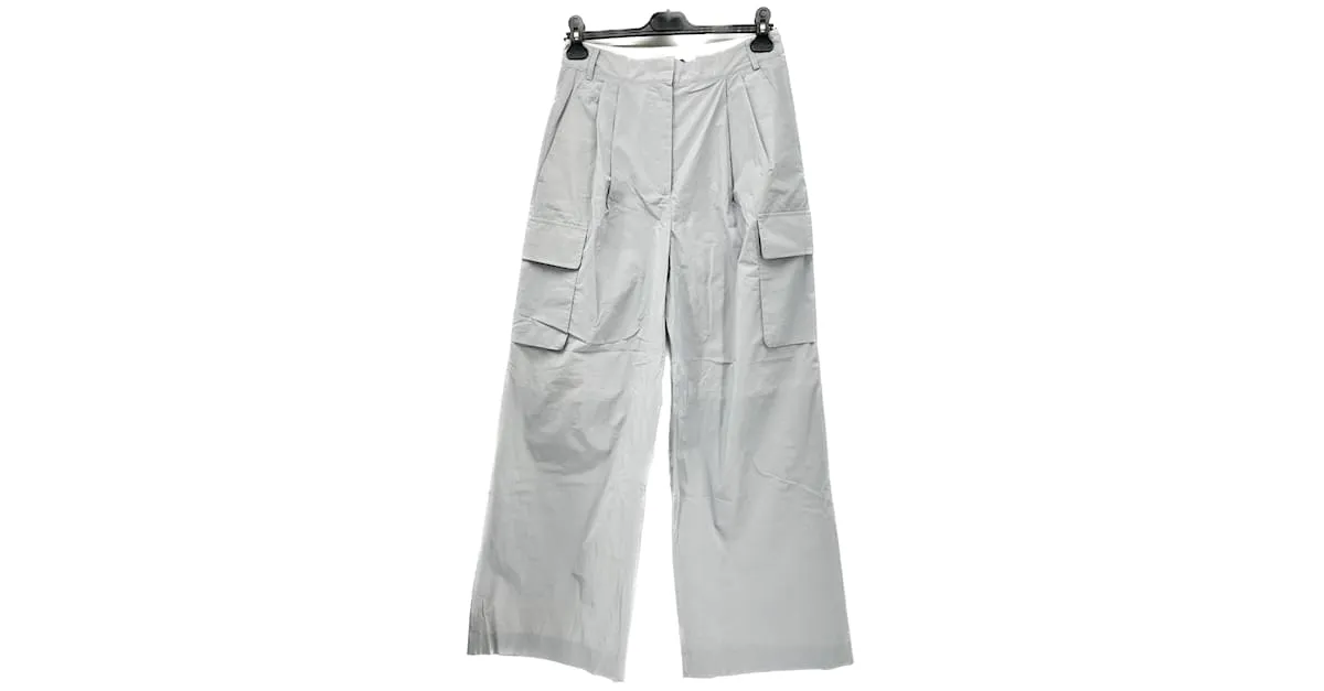 Pantalón TIBI T.0-5 2 poliéster Gris 