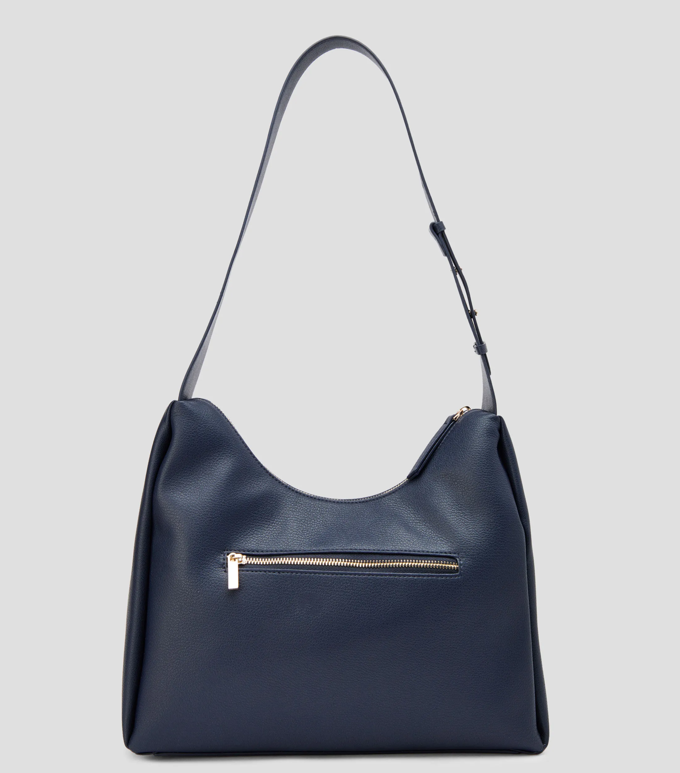 Roberto Verino Bolso hobo azul marino en piel Margot Mujer