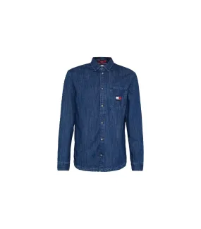 Tommy Jeans Denim Bagde Camisa Hombre