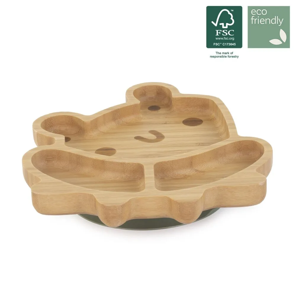 Vajilla wooden plate frog miniland