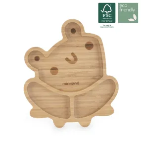 Vajilla wooden plate frog miniland