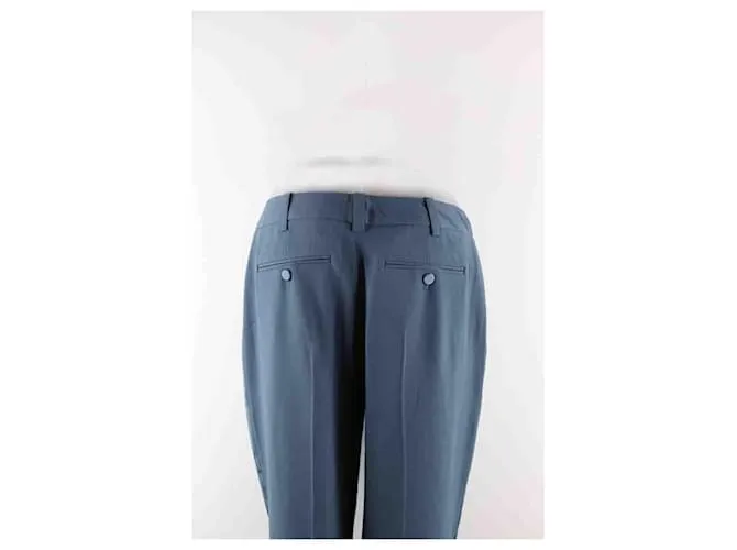 Zadig & Voltaire Pantalón recto azul 