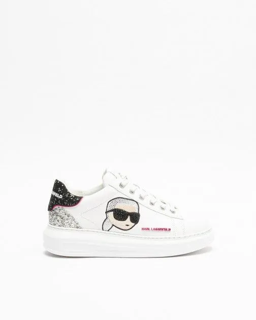 Zapatillas blancas Karl Lagerfeld Kapri Kc Glimmer Lo Lace Blanco