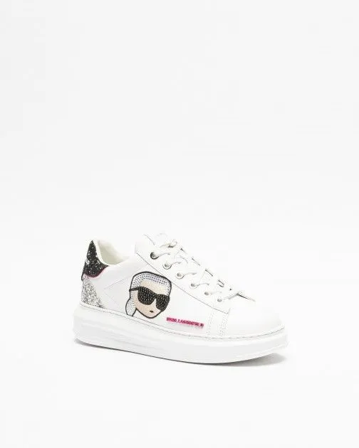 Zapatillas blancas Karl Lagerfeld Kapri Kc Glimmer Lo Lace Blanco